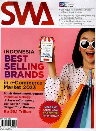 Majalah SWA: Indonesia Best Selling Brands in e-Commerce market 2023, inilah merek-merek dengan penjualan tertinggi di pasar e-Commerce dari sektor FMCG dengan total revenue Rp 55,1 Triliun