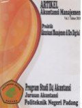 Artikel akuntansi manajemen Vol.1 tahun2018
