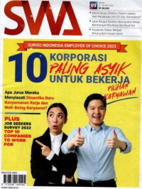 Majalah SWA: Survei Indonesia employer of choice 2022, 10 korporasi paling asyik untuk bekerja, pilihan karyawan