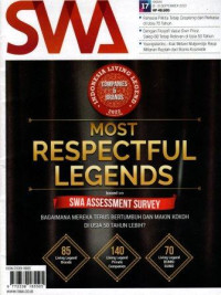 Majalah SWA: Most Respectful Legends, bagaimana mereka terus bertumbuh dan makin kokoh di usia 50 tahun lebih?