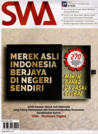 Majalah SWA: Merek asli indonesia berjaya di negeri sendiri , inilah deretan merek asli indonesia yang paling memuaskan dan direkomendasikan konsumen berdasarkan survei